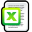 Document Microsoft Excel Icon 32x32 png